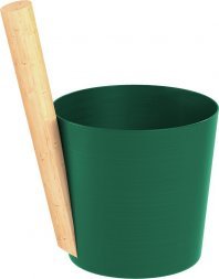 Шайка EVEREST 5л, алюминий GREEN (TG-49)