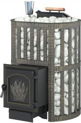 Дровяная печь для бани Везувий Ураган Ковка 16 (271)