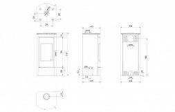 Печь-камин Kratki /TITAN/G/R