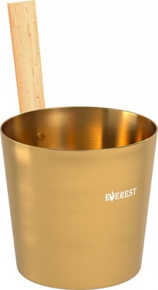 Шайка EVEREST 5л, алюминий GOLD (TG-51)