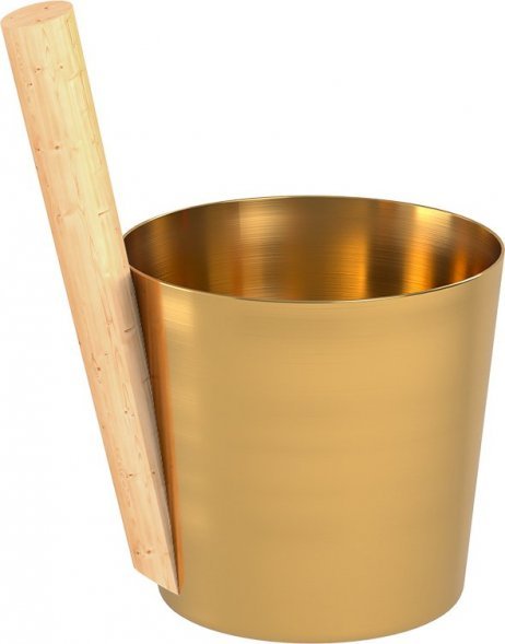 Шайка EVEREST 5л, алюминий GOLD (TG-51)