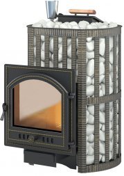 Дровяная печь для бани Везувий Ураган Ковка 22 (205)