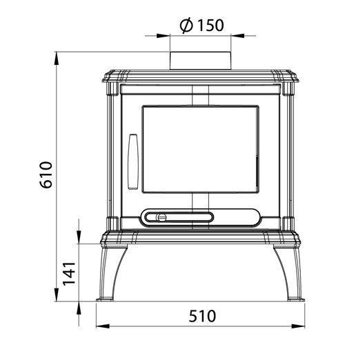 Печь-камин NordFlam Oria
