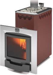 Печь для бани Теплодар Кузбасс Оптима-14 ТК Панорама (2018)