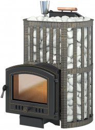 Дровяная печь для бани Везувий Ураган Ковка 22 (224)