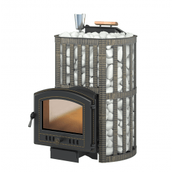 Дровяная печь для бани Везувий Ураган Ковка 22 (224)