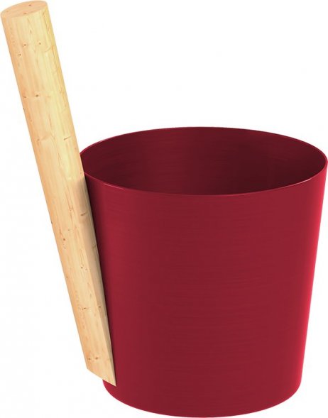  Шайка EVEREST 5л, алюминий RED (TG-52)