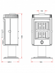 Печь-камин Invicta Mairy
