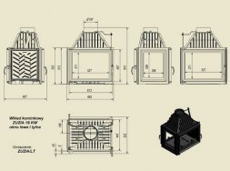 Каминная топка Kratki ZUZIA/LT