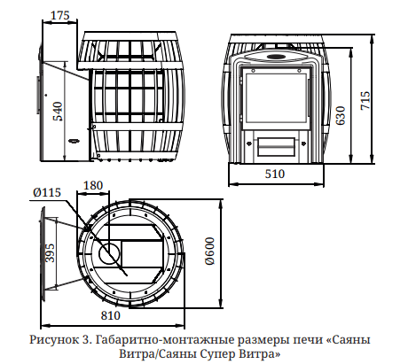 Банная печь TMF Саяны Супер Inox Витра