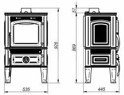 Печь-камин Ferguss Lawa Lux