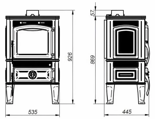 Печь-камин Ferguss Lawa Lux