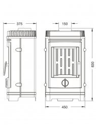 Печь-камин Invicta Chatel