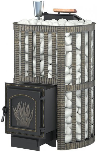 Дровяная печь для бани Везувий Ураган Ковка 22 (271)