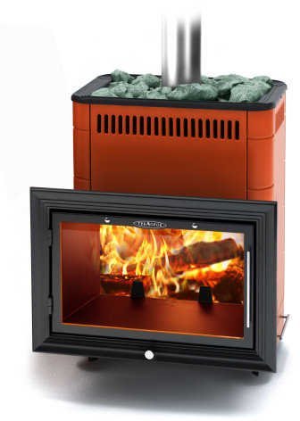 Банная печь TMF Витрувия Inox БСЭ терракота