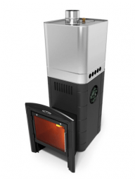 Банная печь TMF Бирюса 2013 Inox Витра ЗК антрацит