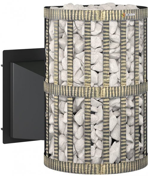 Дровяная печь для бани Везувий Скиф Ковка 28 Панорама &quot;М&quot; 2022