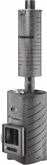 Дровяная печь для бани Ферингер Уют-25  в кожухе с закрытой каменкой до 25 м