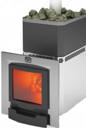 Печь для бани Теплодар Русь-27 ЛНЗП Профи Панорама (1.1)