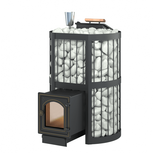 Дровяная печь для бани Везувий Ураган Стандарт 22 (ДТ-4С)