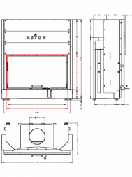 Каминная топка Астов ПС 10057