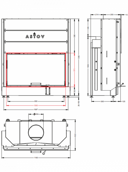 Каминная топка Астов ПС 10057