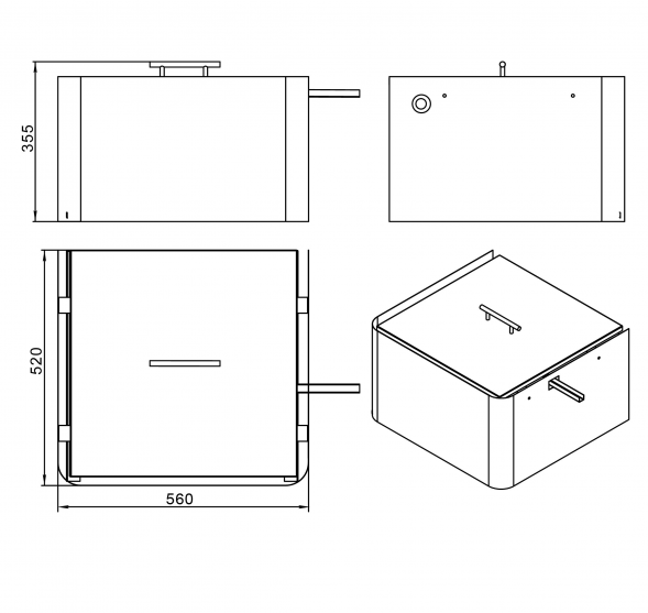 Обливное устройство EVEREST BLACK 35л