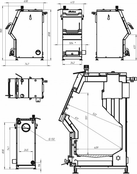 Отопительный котел Ермак Stoker Pro 20