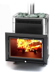 Банная печь TMF Витрувия Inox БСЭ ТО антрацит НВ