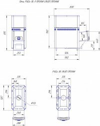 Печь для бани Теплодар Русь-18 ЛНЗП Профи