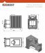 Печь для бани Эверест 24 (280) под обкладку