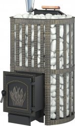 Дровяная печь для бани Везувий Ураган Ковка 28 (271)