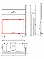 Каминная топка Астов ПС 12080
