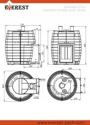 Печь для бани Эверест &quot;Steam Heat&quot; 24 Б/В