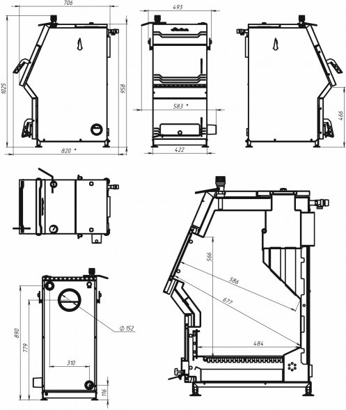 Отопительный котел Ермак Stoker Pro 25