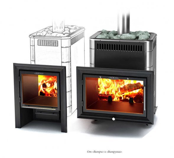 Банная печь TMF Витрувия Carbon БСЭ антрацит НВ