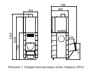 Банная печь TMF Бирюса 2013 Carbon ДА ЗК терракота