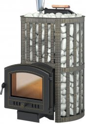 Дровяная печь для бани Везувий Ураган Ковка 28 (224)