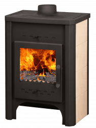 Печь-камин ЭкоКамин Бавария с плитой