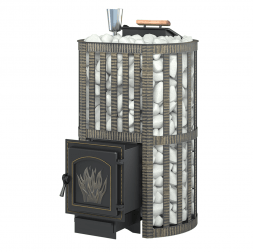 Дровяная печь для бани Везувий Ураган Ковка 28 (270)