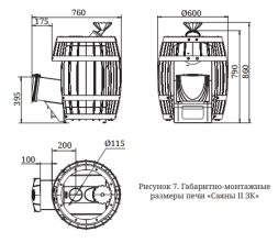 Банная печь TMF Саяны 2 Carbon ДА ЗК