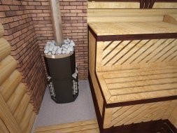 Печь для бани и сауны Теплодар Русь-Сетка 12 Панорама