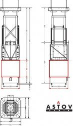Каминная топка Астов П4С 8070