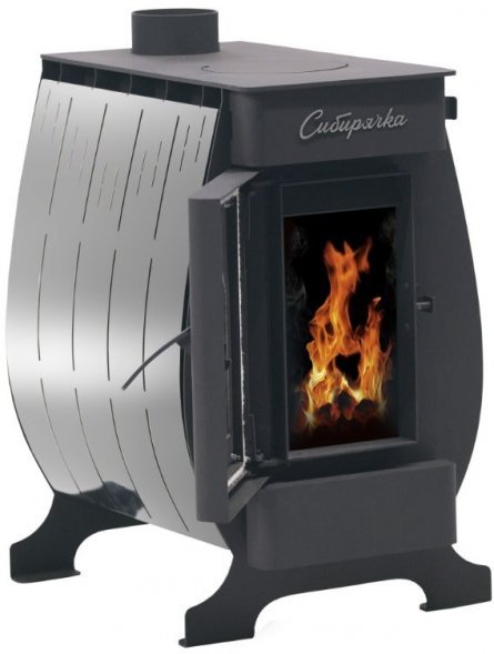 Печь воздухогрейная НМК Сибирячка 6 кВт. Кожух из нержавеющей стали