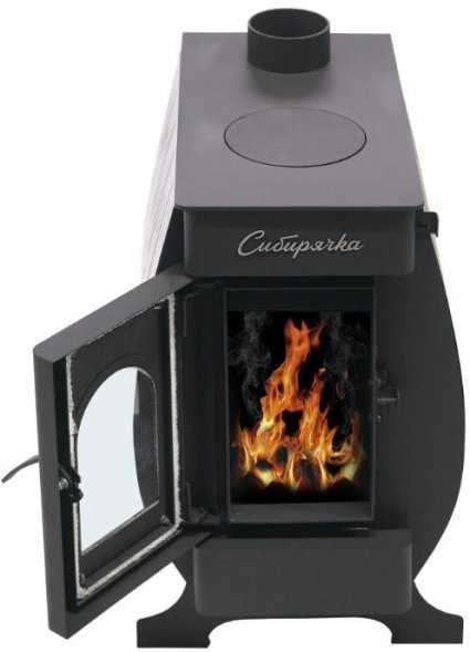 Печь воздухогрейная НМК Сибирячка 6 кВт. Кожух из нержавеющей стали