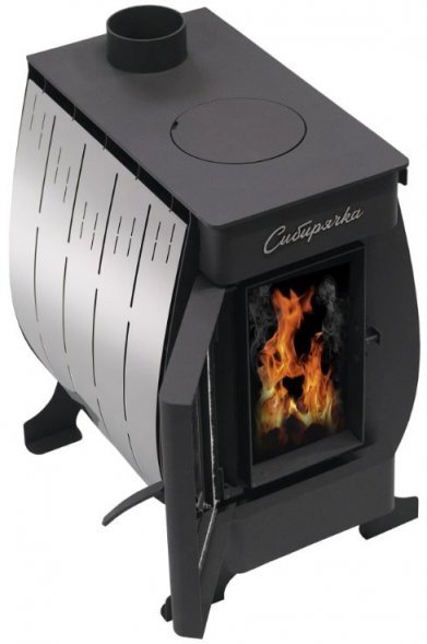 Печь воздухогрейная НМК Сибирячка 6 кВт. Кожух из нержавеющей стали