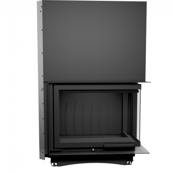 Топка Kratki AMELIA/P/BS/G, Г-образное стекло справа, гильотина