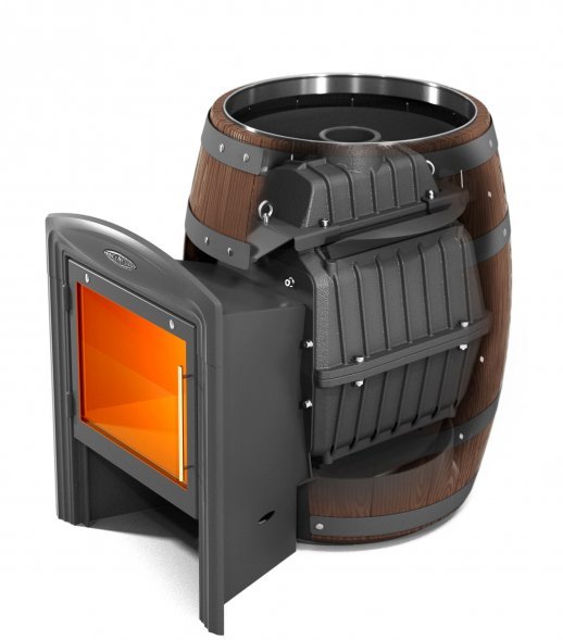 Банная печь TMF Вариата Cast Витра Баррель, палисандр