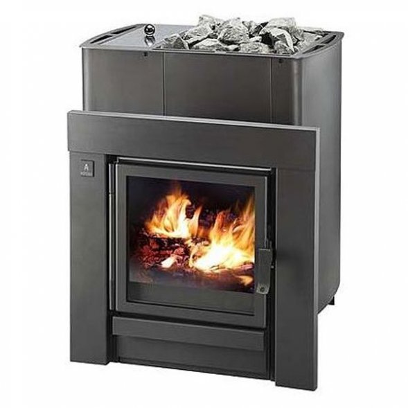 Дровяная банная печь Kastor KSIS 27 VO, бак справа