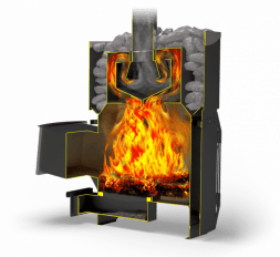 Печь для бани и сауны Теплодар Русь-Сетка 12Л